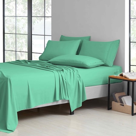 Bamboo Comfort 6-Piece Luxury Sheet Set - Twin - Evergreen